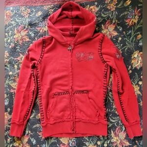 Sinful Red Hoodie Affliction Size Large